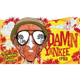 Damn Yankee Double Sided T-shirt, Southern Barrel Brewing Co